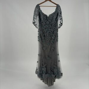Montage by Mon Cheri Scoop Neck Evening Dress